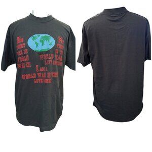 Vintage World War 2 Vet T-shirt Single Stitch Support Your WW2 Vet USA Made Sz L